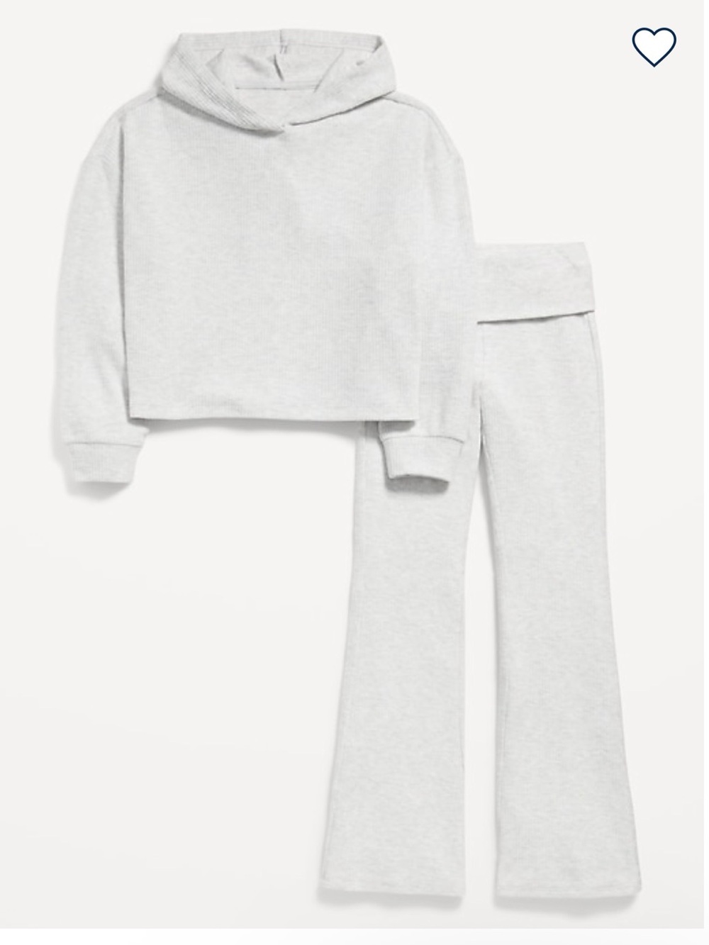 CozePlush Pullover Hoodie and Flare-Leg
Pants Set for Girls